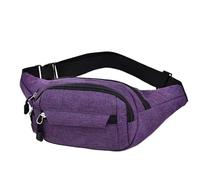 Impermeabile Hiking Waist Bag, Camping Belt Bags, Adorable Fashion Travel Bum Fanny Pack, Casual Belts Bag for Dog Walking, Running, Shopping, Outdoor and Daily Use, Men Women, viola, Se référer au