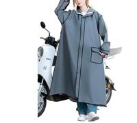 Impermeabile Impermeabile con Zaino Fessura e Doppio Cappuccio per Uso Ciclismo