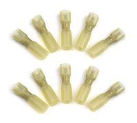 Impermeabile isolato Red termorestringenti Femminile Spade Crimping Terminali Seal Butt legare del cavo del connettore terminale Kit(Yellow)