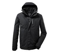 Killtec Uomo Giacca funzionale/giacca outdoor con cappuccio senza zip - taglia corta KOW 161 MN JCKT KG, schwarz, 25, 43055-000