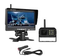 Impermeabile Kit Telecamera Retromarcia Per Retromarcia Con Monitor HD Wireless Da 7" Per Autobus Con Rimorchio Per Camion Regolabile Telecamera Auto(1camera)