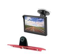 Impermeabile Monitor 5 Pollici HD TFT LCD Retrovisione Con Staffa A Ventosa Luce Freno Per Ford Per Transit Van 2015-2020 Regolabile Telecamera Auto
