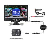 Impermeabile Monitor AHD Per Auto 7" Telecamera Retromarcia Rimorchio Parcheggio Camion Schermo Telecamera Retromarcia 12-24V Regolabile Telecamera Auto(MBUSD-10M)