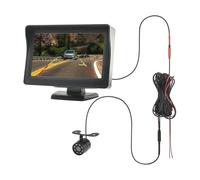Impermeabile Monitor Auto Con Telecamera Parcheggio Veicoli Telecamera Retromarcia Impermeabile Schermo LCD TFT Da 4.3 Pollici Regolabile Telecamera Auto(BF8Lamp)