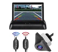 Impermeabile Monitor Auto Pieghevole Wireless Monitor Parcheggio TFT LCD HD 4.3 Pollici Telecamera Retromarcia Visione Notturna Regolabile Telecamera Auto