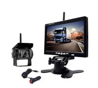 Impermeabile Monitor LCD Da 7 Pollici Per Telecamera Retromarcia Senza Fili Per Camion Autobus Rimorchio Per Camper Monitor Per Auto 12V-24V Vista Posteriore Regolabile Telecamera Auto