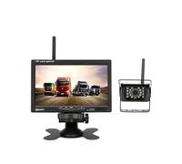 Impermeabile Monitor LCD Da 7 Pollici Telecamera Retromarcia Senza Fili Per Camion Autobus Rimorchio Escavatore Monitor 12V-24V Regolabile Telecamera Auto
