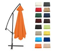 Impermeabile Ombrellone Telo Di Ricambio Spessa E Resistente 6/8 Stecche Tettoia Di Ricambio, Copertura Di Ricambio Per Ombrellone Da Giardino/Lavabile/Air Vent(Orange,6 RIBS/300CM(9.8FT))