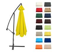Impermeabile Ombrellone Telo Di Ricambio Spessa E Resistente 6/8 Stecche Tettoia Di Ricambio, Copertura Di Ricambio Per Ombrellone Da Giardino/Lavabile/Air Vent(Yellow,6 RIBS/200CM(6.5FT))