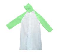 Impermeabile per bambini, con cappuccio, a maniche lunghe, con bottoni, antivento, con tasche, leggero, riutilizzabile, tinta unita, per attività all'aperto, per ragazzi e ragazze, verde