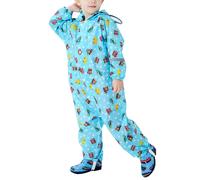 Impermeabile per bambini con chiusura a bottone con cerniera resistente alle