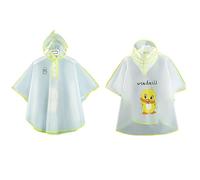 Impermeabile per bambini Poncho antipioggia impermeabile per ragazzi ragazze EVA Piogge Poncho con cappuccio per ragazze ragazzi, impermeabile per bambini con copertura per borsa da scuola, leggero