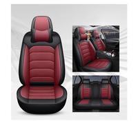 Impermeabile Per BMW Per X3 X1 X4 X5 X6 Z4 E60 E84 E83 E70 F30 F10 F11 F25 Copertura Di Sede Dell'automobile In Pelle 5 Posti Antiscivolo Comodo Durevole(Black Red pillow)