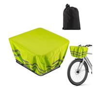 Impermeabile per cestino della bicicletta | copertura protettiva verde con contenitore | scudo esterno per cesti | protezione resistente alla pioggia per ciclisti e viaggi