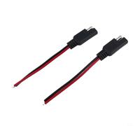 Impermeabile per Sae Adattatore Connettore per Caricabatteria Impermeabile | Lunghezza 15 cm, design a sgancio rapido, compatibile con 12 V, coppia inclusa, facile installazione