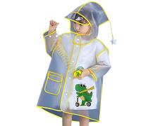 Impermeabile Pioggia Bambino Giacca da Bambina Bambini Cappuccio Impermeabili Scuola Unisex Bimbo Bimba Mantella Antipioggia Leggero Poncho per Ragazzi e Ragazze