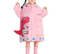 Impermeabile Pioggia Bambino Poncho Bambini con Cappuccio Mantella Antipioggia in Eva Portatile Unisex Bambina Completo Abbigliamento