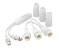 Impermeabile POE Combiner Splitter Adattatore Ethernet PoE Splitter Combinatore Adattatore 2-in-1 Connettore di cablaggio di rete Esegui 2 telecamere IP su 1 cavo di rete