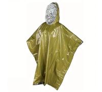 Impermeabile Poncho Pioggia Poncho antipioggia di emergenza resistente con cappuccio, coperta termica riutilizzabile for attrezzatura impermeabile da campeggio e sopravvivenza for kit di emergenza(Gre