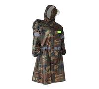 Impermeabile Poncho Pioggia Zaino da esterno riflettente unisex Impermeabile Copertura antipioggia Mantella con poncho antipioggia in un unico pezzo for escursionismo, campeggio, ciclismo(Dark Brown,X