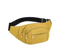 impermeabile, regolabile, portatile, multi-tasca, unisex, per corsa, palestra, campeggio, viaggi, vacanze, attività all'aperto, corsa, ciclismo, passeggiate, Giallo, Refer to description
