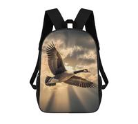 Impermeabile Rucksack Duck Goose Flying Skies Mount Borse Da Scuola Vintage Zainetto Scuola Per Compleanno, Trekking, Scuola, 42X32X14Cm