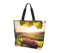 Impermeabile Shopping Bag Red Wine Borsa Shopper Universale Borsa Stoffa Shopper Per Scuola, Shopping, Palestra, 40X50X15Cm