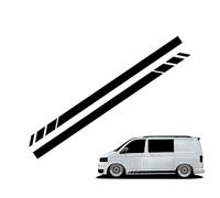 Impermeabile Strisce Laterali Adesivi per t4 T5 per t6 2pcs Nero per camper for