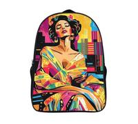 impermeabile studenti zaino kimono per ragazzo ragazza zaini per scuola casual 2 scomparto donna tracolla regolabile stampa 3d zaino scuola-16，per a partire da 12 anniadatto per la scuola