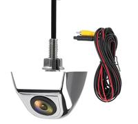 Impermeabile Telecamera Auto Universale Visione Notturna Auto Telecamera Retromarcia HD Immagine Colori Grandangolo 120 Gradi Regolabile Telecamera Auto(Argento)
