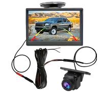 Impermeabile Telecamera Backup Auto HD Monitor Telecamere Specchietto Retrovisore Visione Notturna Per Camion Minivan SUV Regolabile Telecamera Auto