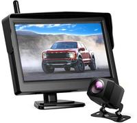 Impermeabile Telecamera Di Backup Wireless Monitor Da 5' Telecamera Posteriore Camper Van Car Trailer 12V Regolabile Telecamera Auto