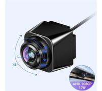 Impermeabile Telecamera Posteriore Auto Universale AHD 170° Regolazione Angolo Obiettivo Fisheye Dorato Visione Notturna IP68 Telecamera Posteriore Auto(CVBS AHD 720P)