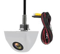Impermeabile Telecamera Retromarcia Auto Telecamera Automatico Visione Notturna Grandangolare 120 Gradi Universale HD A Colori Regolabile Telecamera Auto(BIANCO)