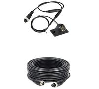 Impermeabile Telecamera Retromarcia Regolabile AHD Grandangolare 170° A 360° Con Spina Adattatore Per Cavo A Testa Regolabile Telecamera Auto(Add 10m Cable)