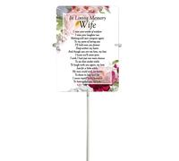 Impermeabile Tomba Memorial Card E 30cm Card Sostegno - Scelta Design