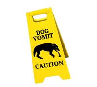 Impermeabile umoristico gatto e cane vomito segnale di avvertimento adatto per negozi di animali veterinari cliniche facile da pulire e riporre regali per amanti dei gatti