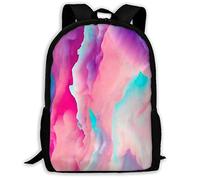 Impermeabile Zaino Per La Scuola Beautiful Pink Grain Backpack Multicolor Zaino Per Le Scuole Per Scuola, Adulti, Escursionismo, 42X32X14Cm