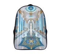 impermeabile zaino per studenti islam 2 scomparto uomo donna zainetto sala tracolla regolabile 3d stampato zainetti-16，per adulti cresciuti per campeggio escursionismo
