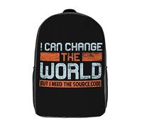 Impermeabile Zaino Scuola Funny Source Code Coding Rucksack L'Uso Quotidiano Backpack Per Adulti, Compleanno, Escursionismo, 42X32X14Cm