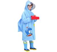 Impermeabili per bambini età 4-5 anni Giacca antipioggia impermeabile per ragazze ragazzi riutilizzabile con cappuccio Poncho antipioggia per bambini Tuta antipioggia per ragazze con copertura zaino