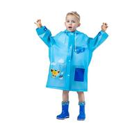 Impermeabili per Bambini Ragazzi Ragazze, Leggero Giacca da Pioggia, Riutilizzabile Poncho Antipioggia com Cartone Animato, con Copertura per Lo Zaino, Sportivo, Unisex, 1-12 Anni, L Elefante