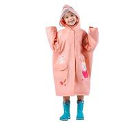 Impermeabili per Bambini Ragazzi Ragazze, Leggero Giacca da Pioggia, Riutilizzabile Poncho Antipioggia com Cartone Animato, con Copertura per Lo Zaino, Sportivo, Unisex, 1-12 Anni, L Coniglio