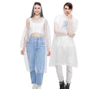 Impermeabili Usa e Getta, 10 Pezzi Poncho Antipioggia Usa e Getta, Impermeabile Antipioggia, Impermeabile Trasparente Mantella Antipioggia Adulto, Raincoat per Trekking, Ciclismo, Campeggio e Viaggi