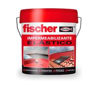 fischer - Impermeabilizzante elastico rosso per piastrelle e piastrelle, facilmente applicabile in orizzontale e verticale, impermeabile e resistente alle intemperie, impermeabile rosso senza fibre (4