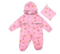 Imperméables Enfant Combinaison De Pluie Poncho Imperméable Filles Manteaux Imperméables À Capuche Imperméable Une Pièce Reutilisable Outdoor Vêtements De Pluie, Colore: rosa., 2-3 Anni