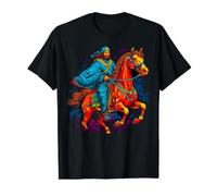 Impero mongolo Gengis Khan Maglietta con Stampa Grafica Economica