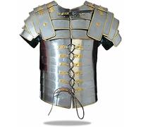Impero Romano Lorica Segmentata Body Armour Acciaio Piastra Armatura con Ottone Trim Costume Indossabile, Ottone., taglia unica