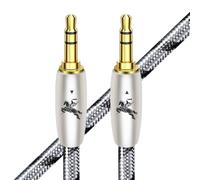 Impeto Cavo Jack 3.5 a Jack 3.5 Cavo AUX 3.5mm HiFi, Cable Aux Macchina Maschio a Maschio Alta qualità audiofilo con Cuffie,Autoradio,MP3,Laptop - 3.0 m