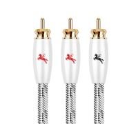 Impeto Cavo per Subwoofer Cavo 2 rca a 1 Y Subwoofer Audio Y Coassiale Digitale Alta qualità - Cavi 1 Connettore Maschio su 2 Connettori Maschio, per amplificatori, ricevitori AV con subwoofer 1.5m